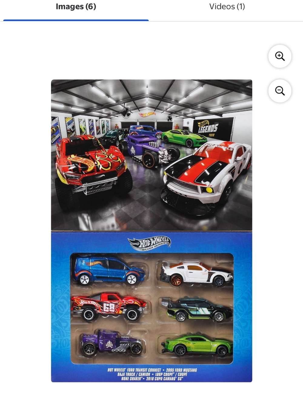 Hot Wheels HW Legends Silver Series 6PC Set Walmart Exclusive NIB